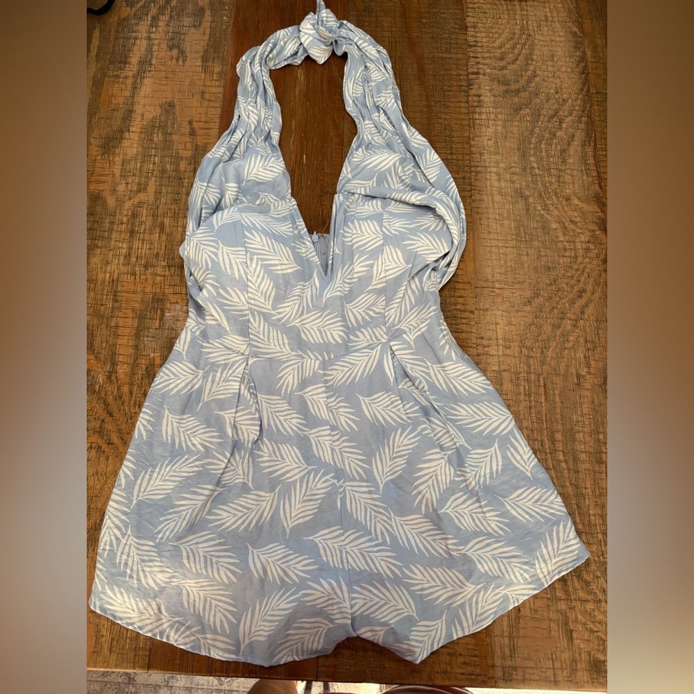 Cloud Ten blue and white romper